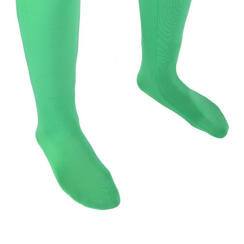 combinaison fond vert pied