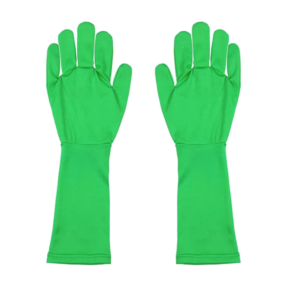 gant combinaison fond vert