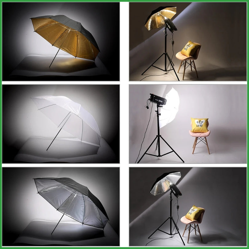 parapluie fond vert
