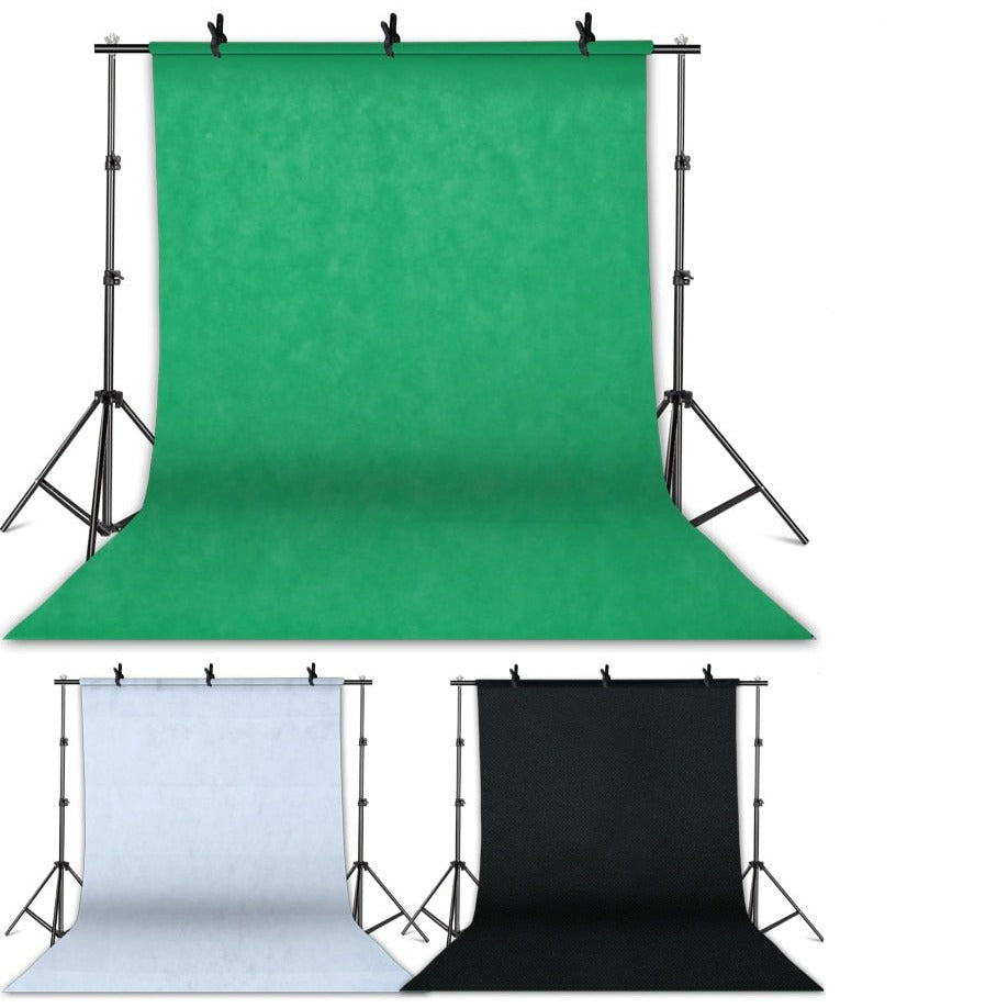 Kit Complet Fond Vert + Support + Éclairage