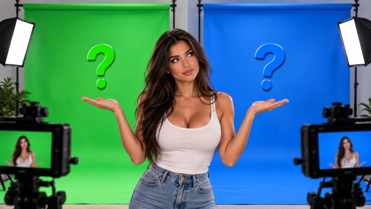 fond vert ou fond bleu quelles différences ? Image