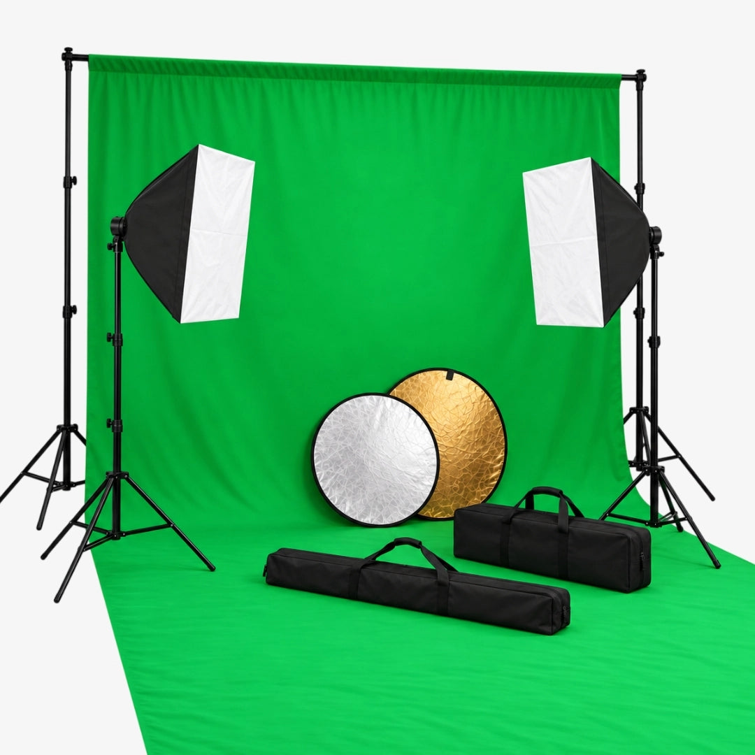 kit studio fond vert photo 500 cm