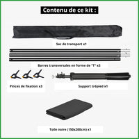 accessoire kit fond noir
