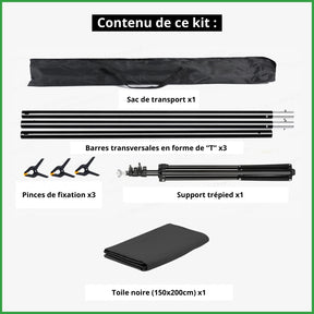 accessoire kit fond noir