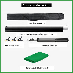 accessoires toile de fond vert pas cher