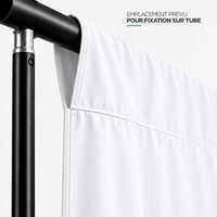 fixation tube toile blanche photo