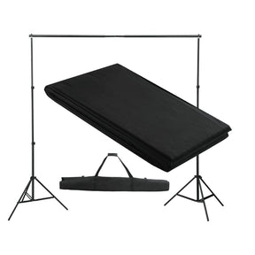 fond noir 300cm avec support