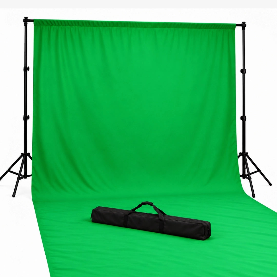Kit studio photo-vidéo | Fond vert + Support
