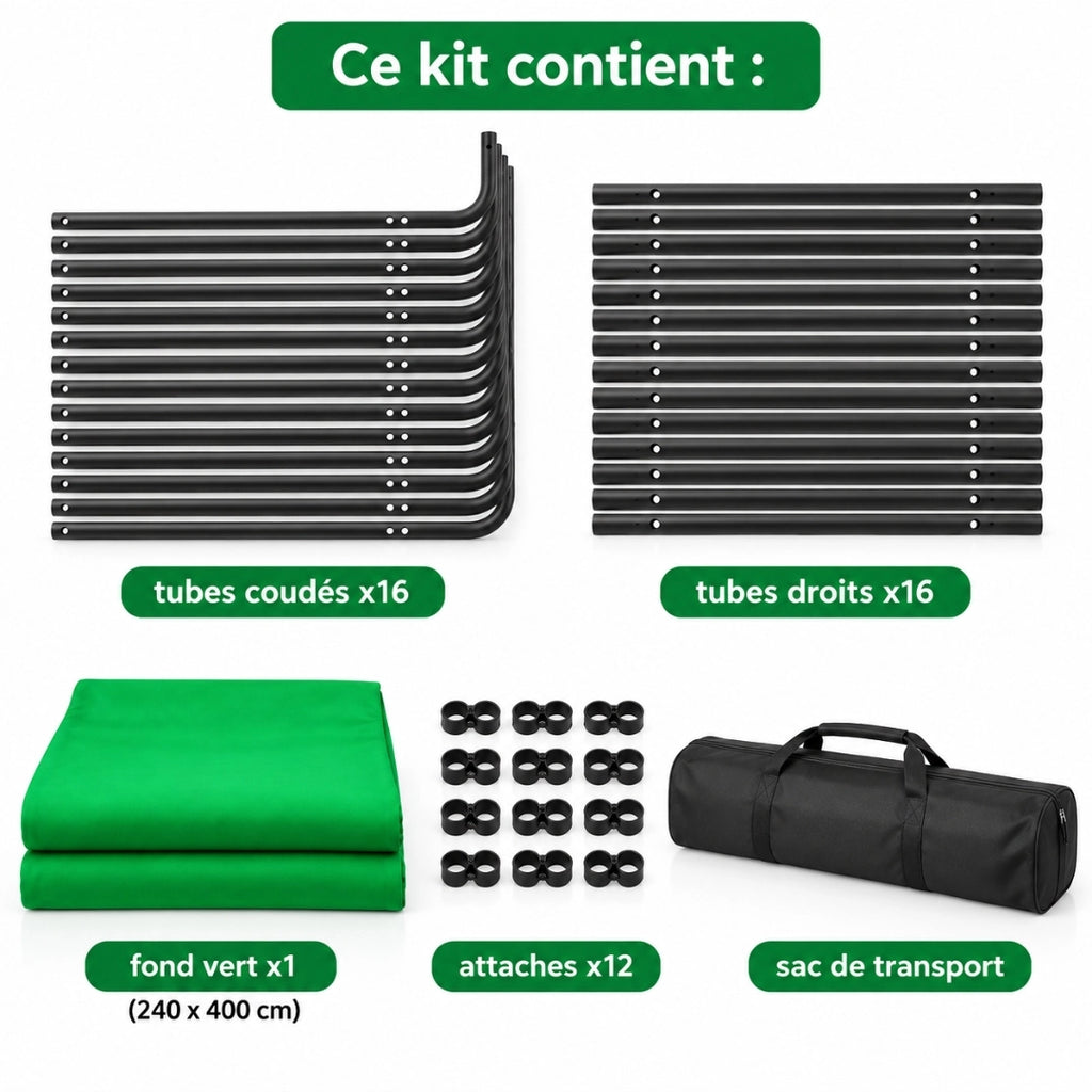 fond vert pliable dimensions