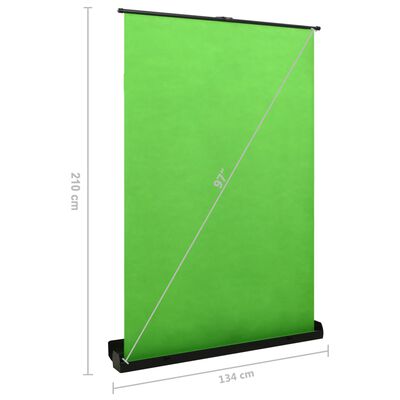 fond vert video retractable