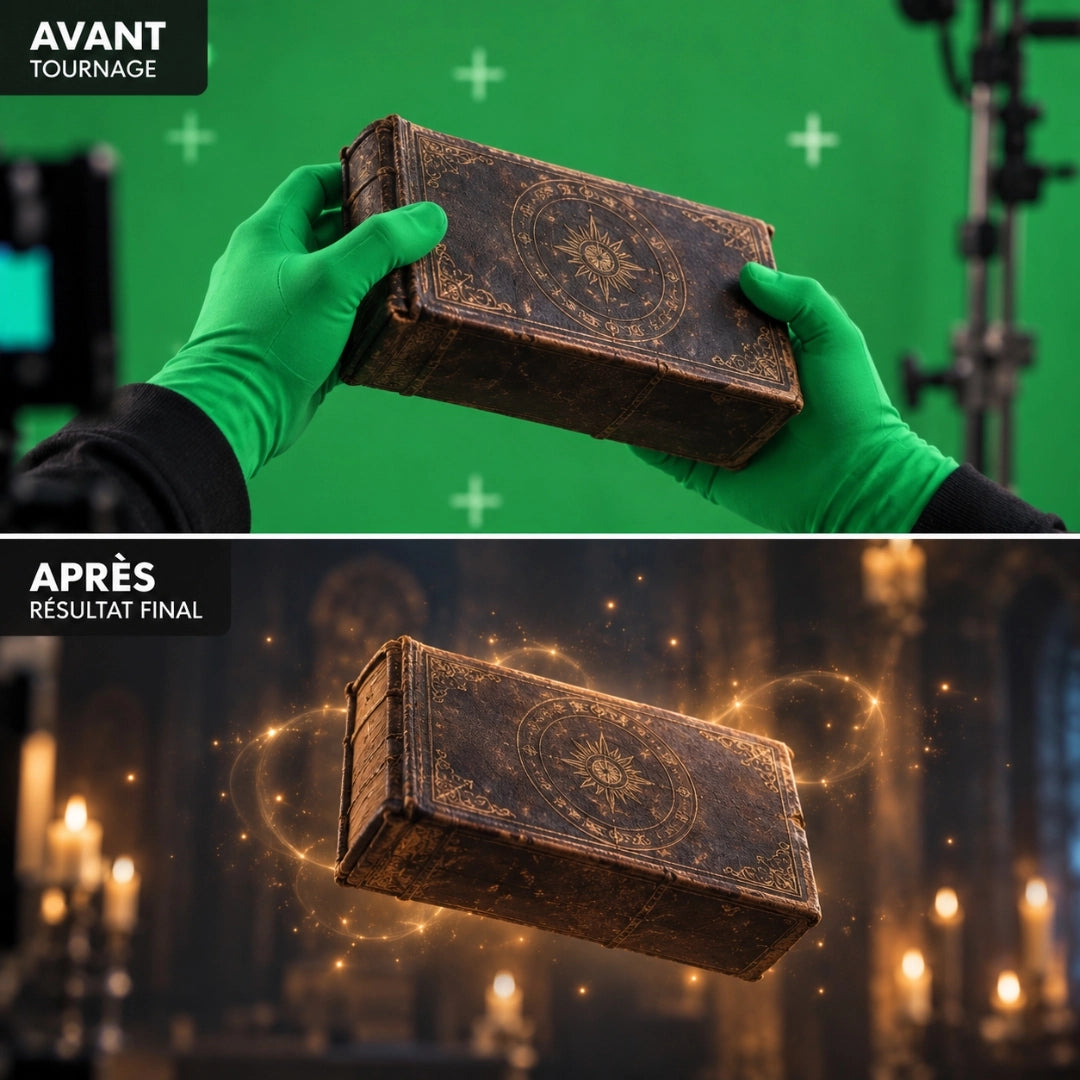 gant vert chromakey