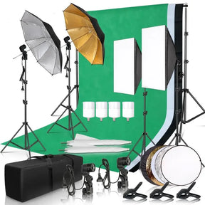 kit complet fond vert studio professionnel