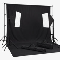 kit fond noir avec softbox