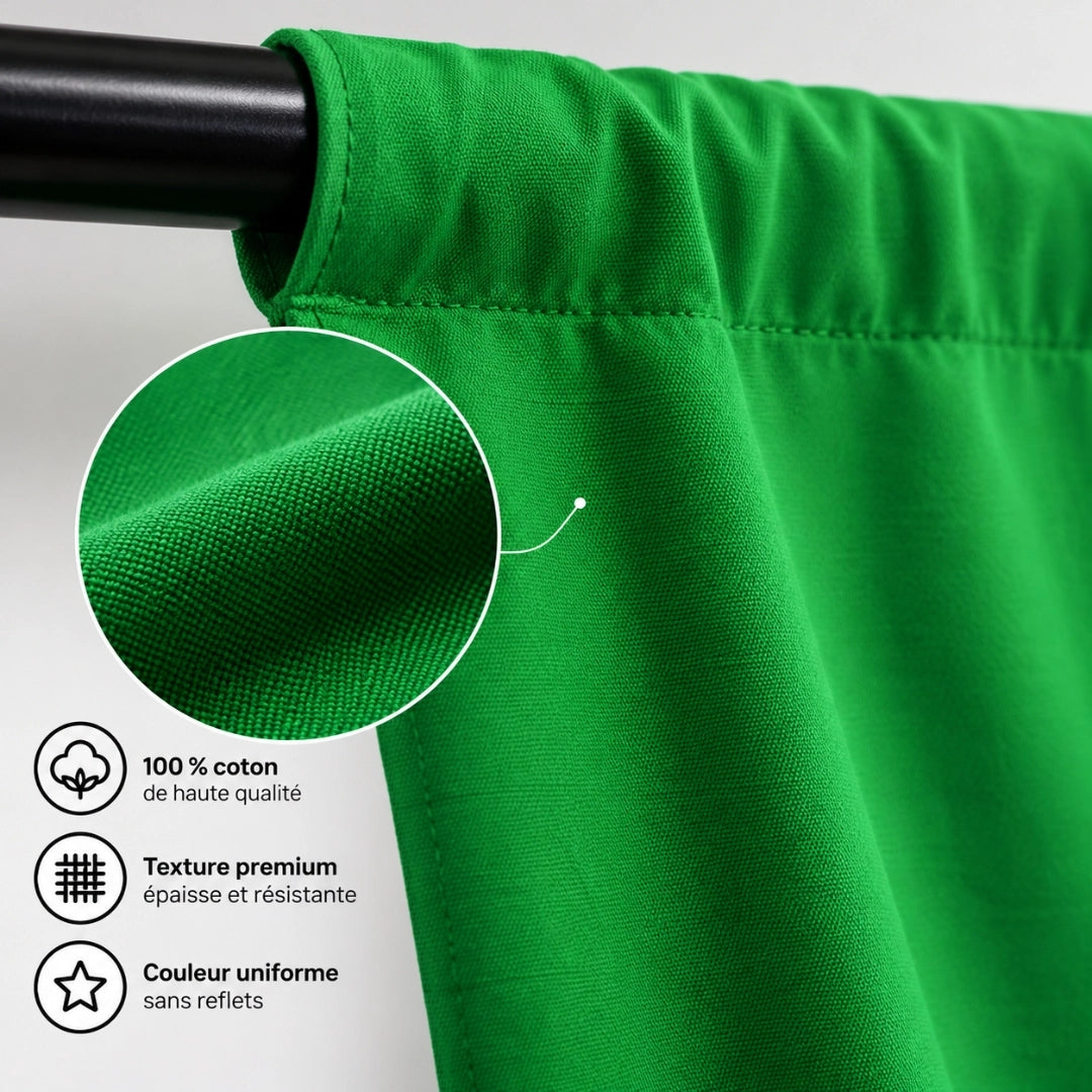 kit fond vert support softbox