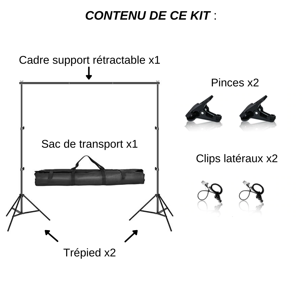 kit support fond vert photo