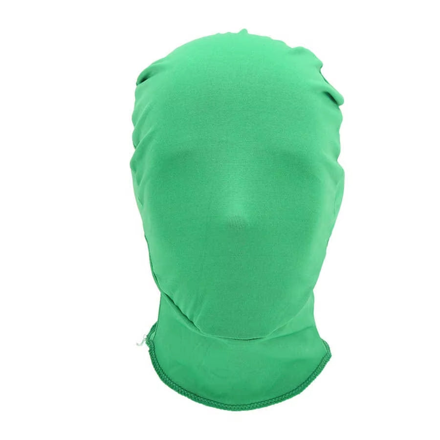 masque cagoule fond vert