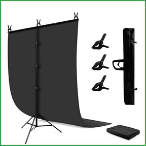 mini kit photographie toile noire