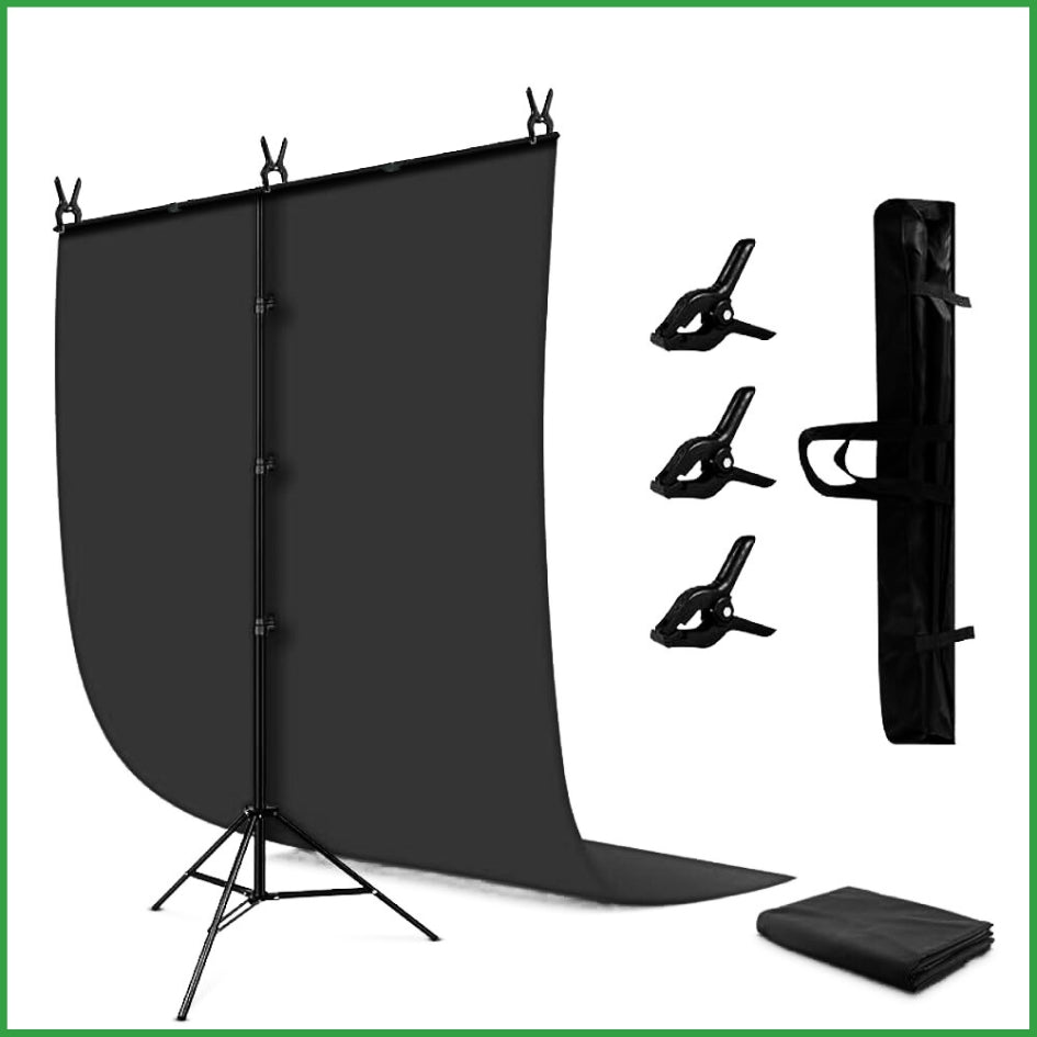 mini kit photographie toile noire