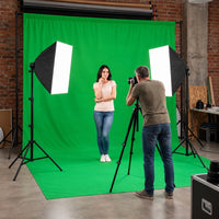 pack studio photo éclairage fond vert