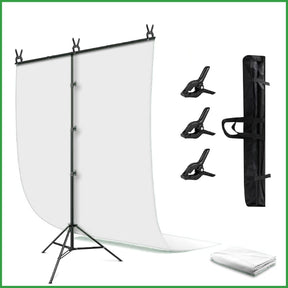 support fond blanc retractable