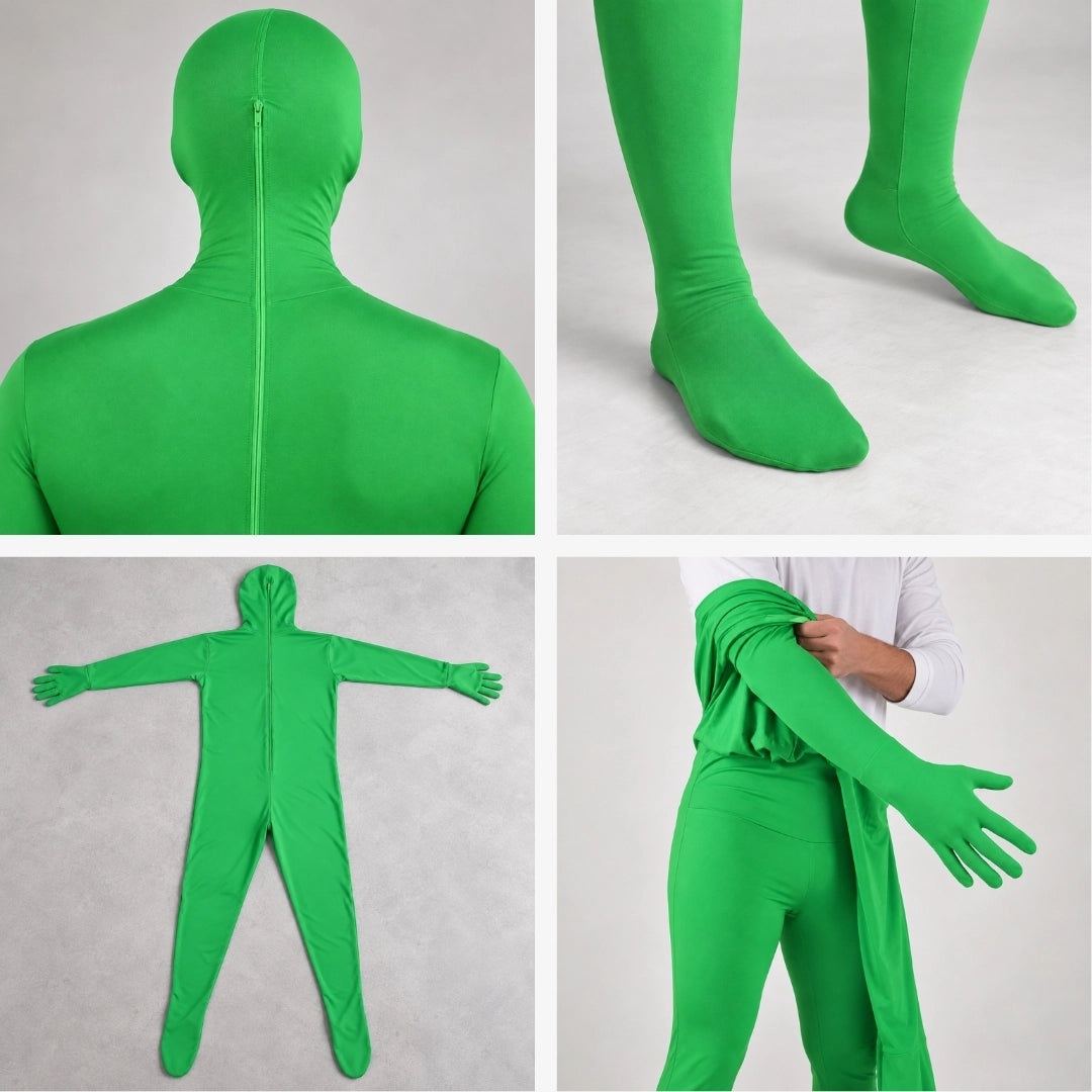 tenue fond vert