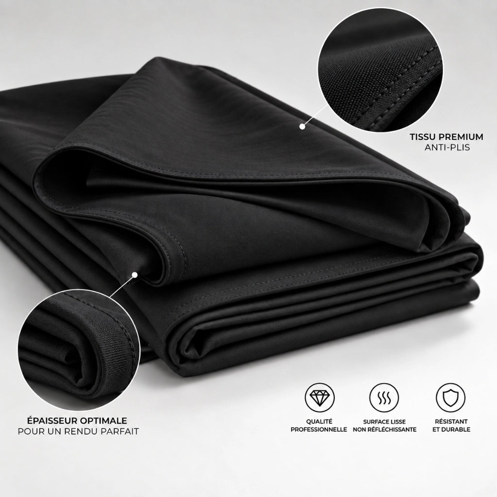 toile fond noir premium