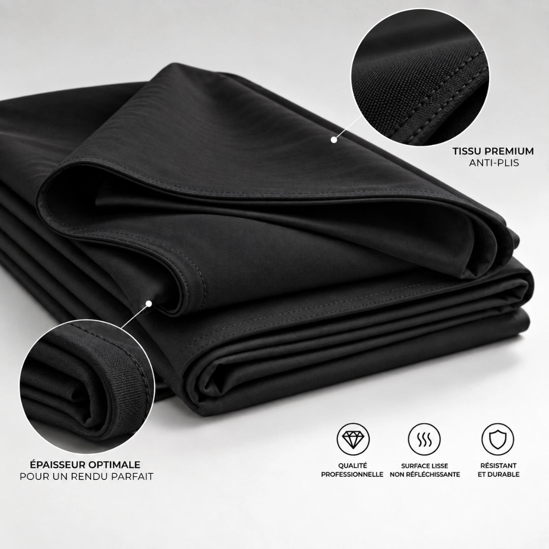 toile fond noir premium
