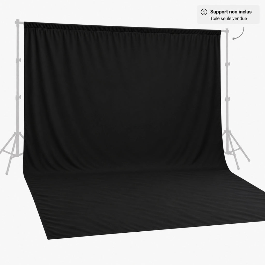 toile fond noire professionnelle