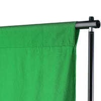 toile de fond vert accrochée